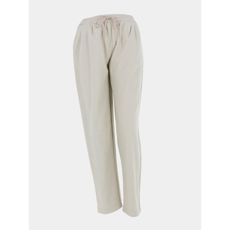 Pantalon droit à chevrons beige femme - Molly Bracken