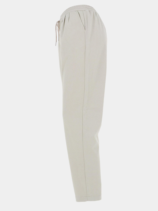 Pantalon droit à chevrons beige femme - Molly Bracken