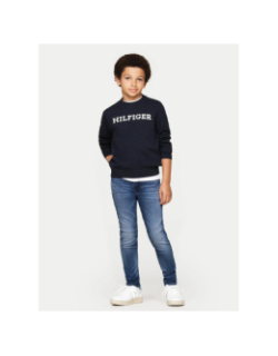 Jean scanton slim fit bleu marine garçon - Tommy Hilfiger
