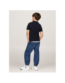 Polo coupe standard à logo bleu marine garçon - Tommy Hilfiger