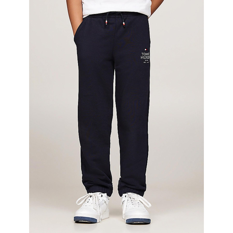 Pantalon de Jogging logo puff print bleu marine enfant - Tommy Hilfiger
