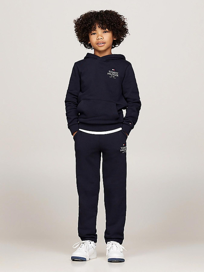 Pantalon de Jogging logo puff print bleu marine enfant - Tommy Hilfiger