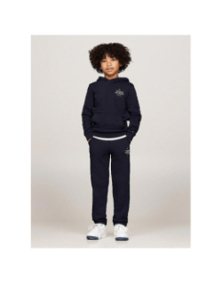 Pantalon de Jogging logo puff print bleu marine enfant - Tommy Hilfiger
