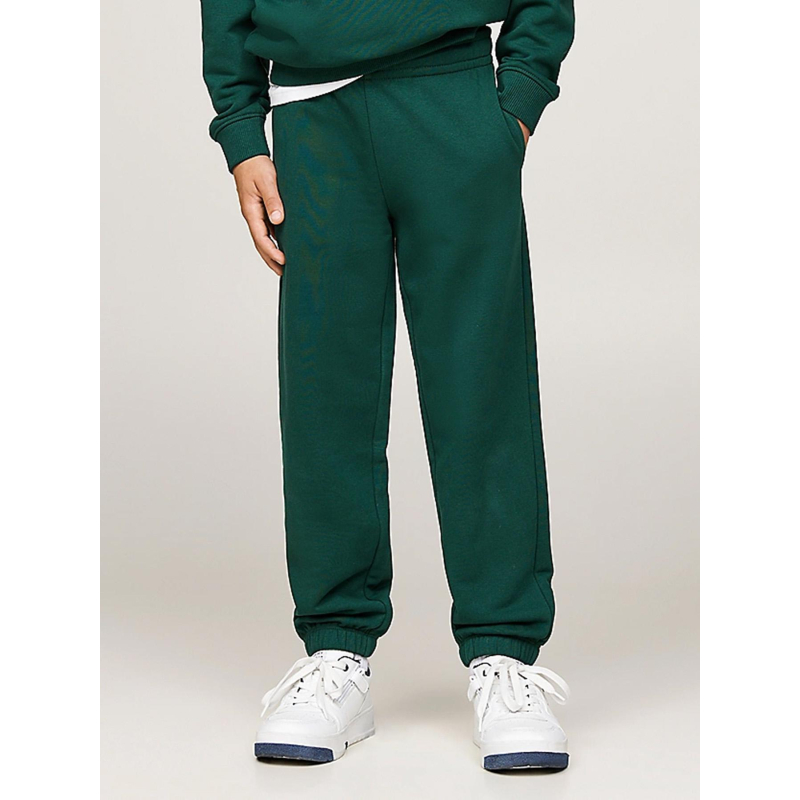 Pantalon de Jogging uni timeless vert enfant - Tommy Hilfiger