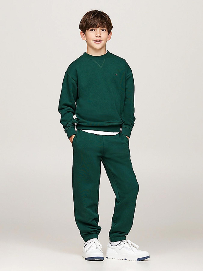 Pantalon de Jogging uni timeless vert enfant - Tommy Hilfiger
