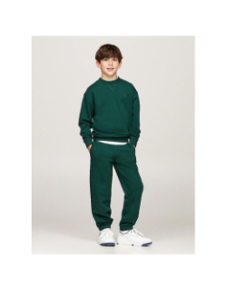 Pantalon de Jogging uni timeless vert enfant - Tommy Hilfiger