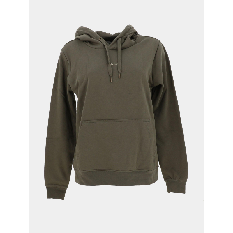 Sweat à capuche s-solene kaki femme - Teddy Smith