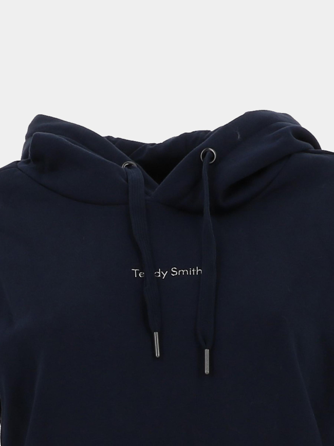 Sweat à capuche s-solene bleu marine femme - Teddy Smith