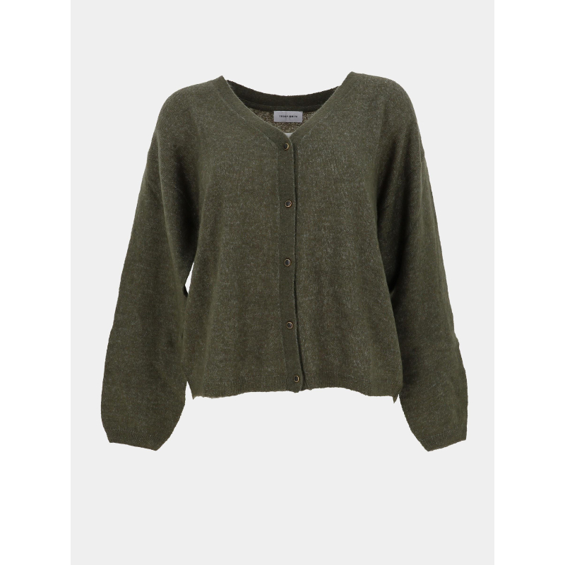 Gilet cardigan pepite vert femme - Teddy Smith