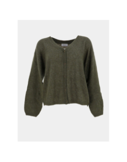 Gilet cardigan pepite vert femme - Teddy Smith