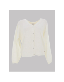 Gilet cardigan pepite blanc femme - Teddy Smith