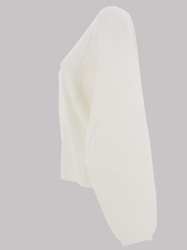 Gilet cardigan pepite blanc femme - Teddy Smith