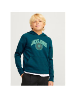 Sweat à capuche jjkam varsity vert garçon - Jack & Jones