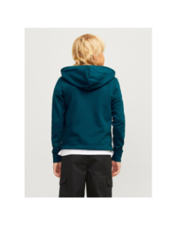 Sweat à capuche jjkam varsity vert garçon - Jack & Jones