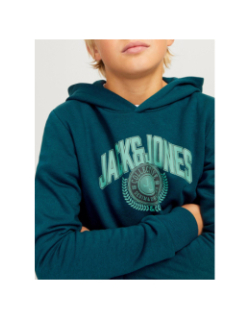 Sweat à capuche jjkam varsity vert garçon - Jack & Jones