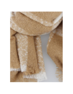 Echarpe claudette camel femme - Deeluxe