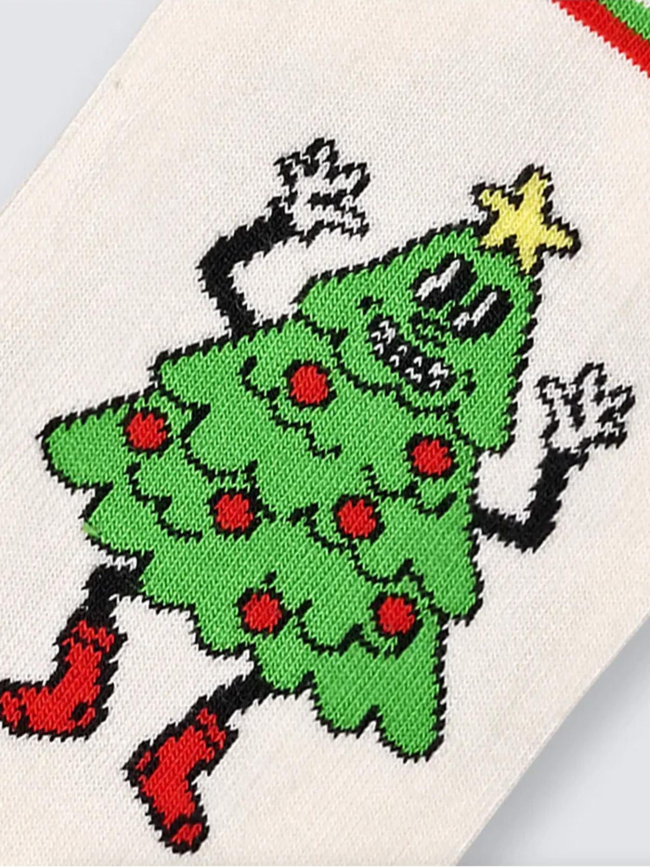 Chaussettes happy tree blanc - Happy Socks