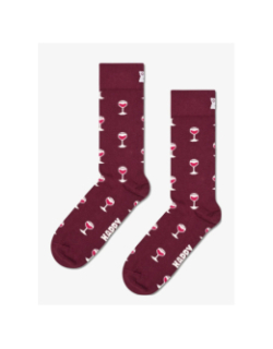 Chaussettes verre de vin bleu marine - Happy Socks