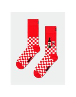 Chaussettes wine and dine rouge - Happy Socks