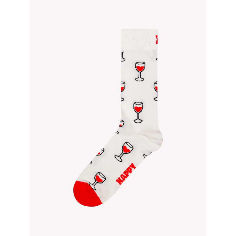 Chaussettes french edition wine blanc - Happy Socks