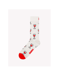 Chaussettes french edition wine blanc - Happy Socks