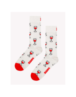 Chaussettes french edition wine blanc - Happy Socks