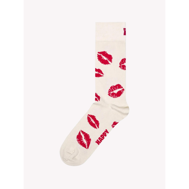 Chaussettes kisses blanc - Happy Socks