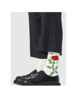 Chaussettes fleurs rose blanc - Happy Socks