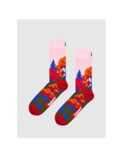 Chaussettes automne rose - Happy Socks