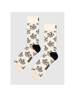 Chaussettes chat beige - Happy Socks