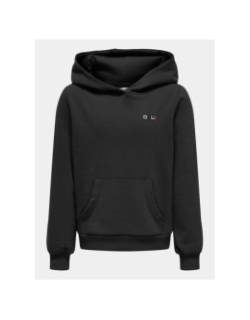 Sweat à capuche kognoomi noir fille - Only