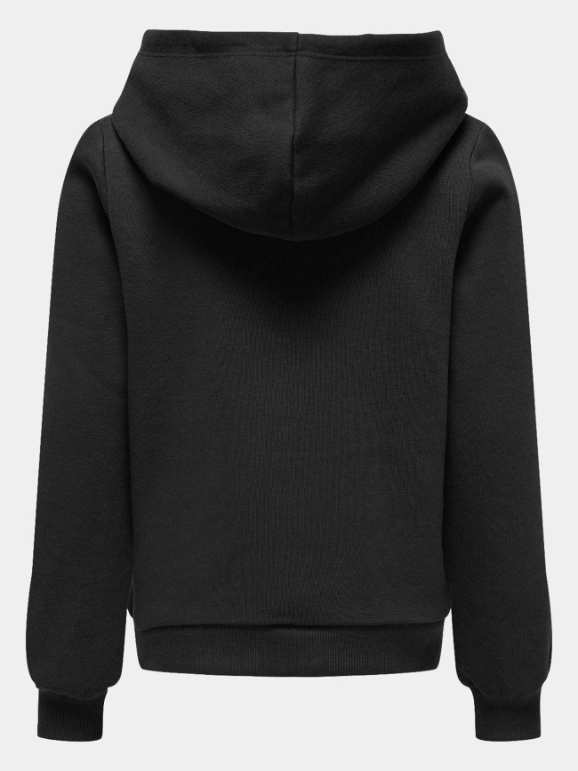 Sweat à capuche kognoomi noir fille - Only