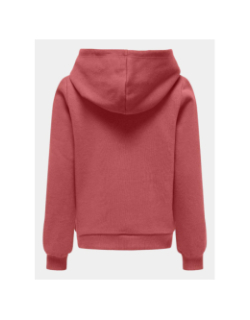 Sweat à capuche kognoomi rose fille - Only