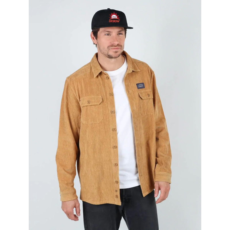 Surchemise velours beige homme - Oxbow