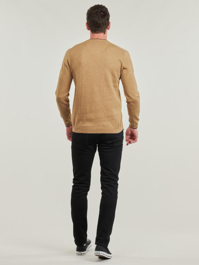 Pull essentiel col rond beige homme - Oxbow