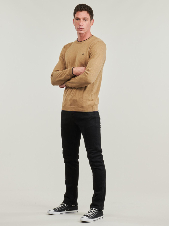 Pull essentiel col rond beige homme - Oxbow