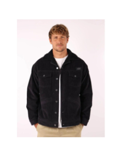 Veste en velours doublée en sherpa jessie noir homme - Oxbow