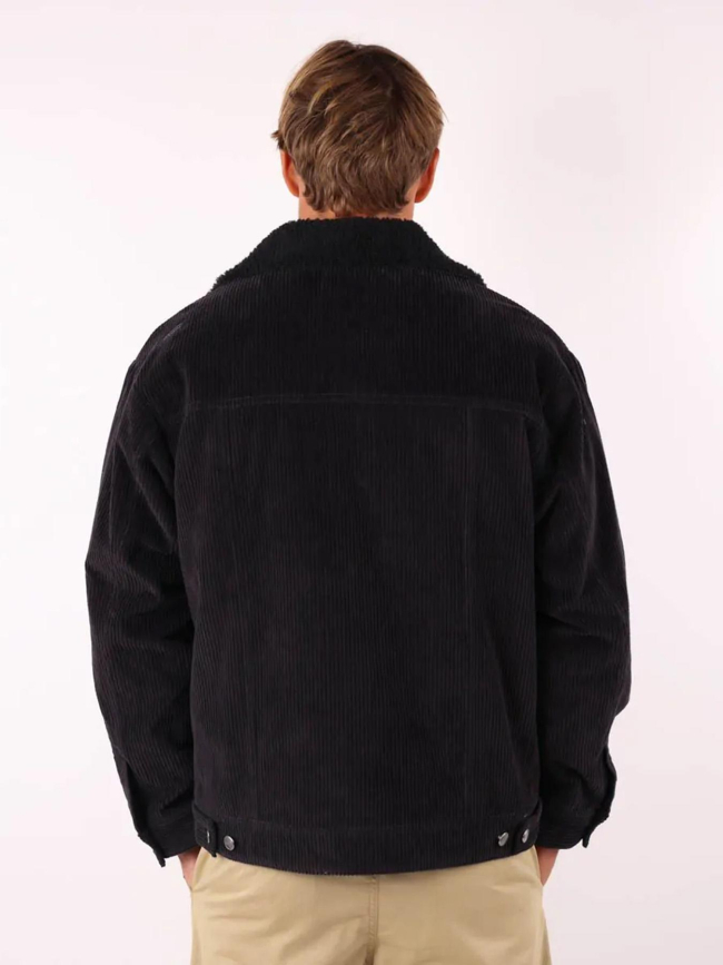 Veste en velours doublée en sherpa jessie noir homme - Oxbow