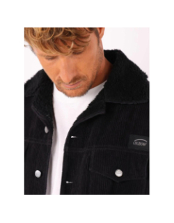Veste en velours doublée en sherpa jessie noir homme - Oxbow