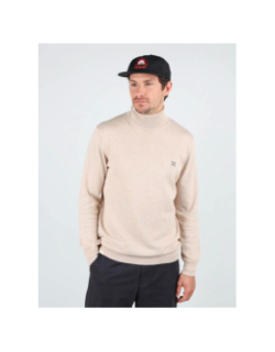 Pull à col roulé essentiel beige homme - Oxbow