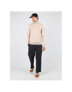 Pull à col roulé essentiel beige homme - Oxbow