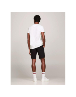 T-shirt col v stretch slim blanc homme - Tommy Hilfiger