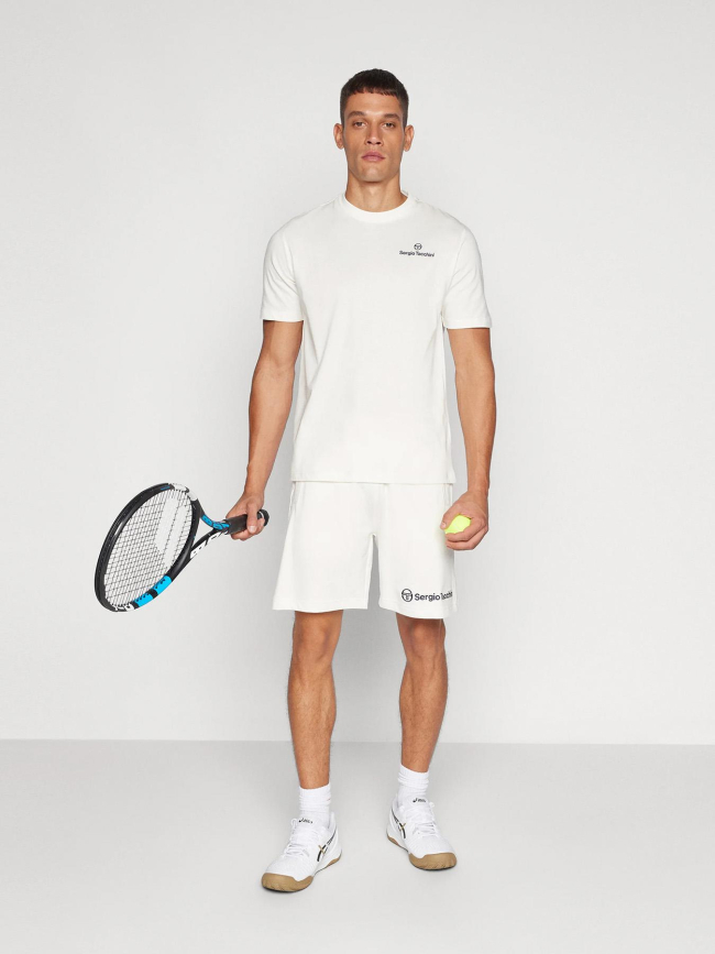 T-shirt manches courte bold écru homme - Sergio Tacchini