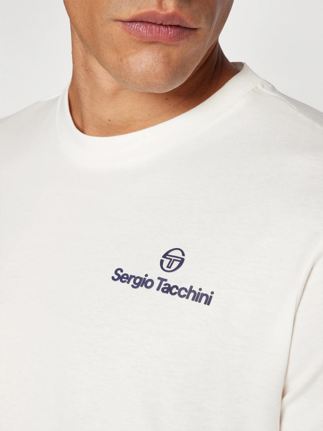 T-shirt manches courte bold écru homme - Sergio Tacchini