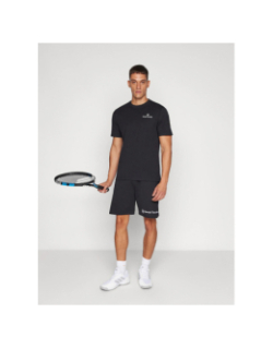 T-shirt manches courtes bold bleu marine homme - Sergio Tacchini