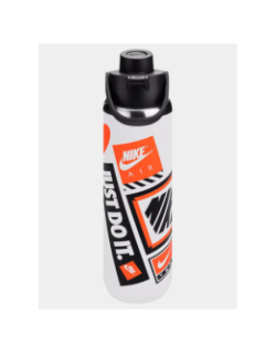 Gourde en acier recharge chug 71cl blanc orange et noir - Nike