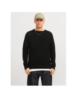 Pull en maille jones noir homme - Jack & Jones