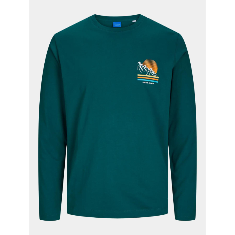 T-shirt manches longues jorexplorer vert homme - Jack & Jones
