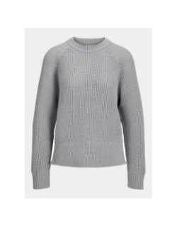 Pull en maille jxcarolina gris femme - JJXX
