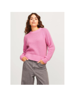 Pull en maille jxcarolina rose femme - JJXX